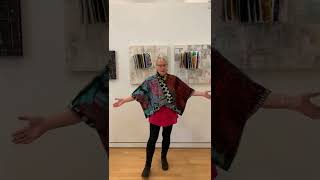 Art you can wear— “VeryBusy” a wearable art garment made by Judy Foss Tollefson @twoimaginestudios