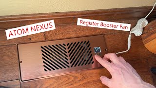 ATOM NEXUS Register Booster Fan, digital display with remote #booster #temperature #register