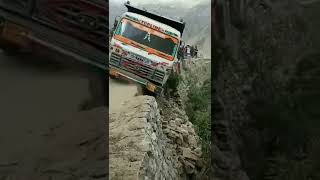 live accident truck fall off mountains #shorts