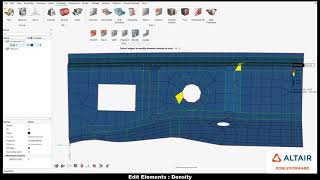 Learn HyperWorks Interface - ELEMENT EDIT DENSITY