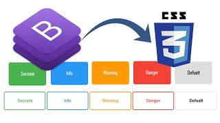 Create Bootstrap Outline Buttons Using CSS only