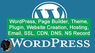 WordPress, Page Builder, Theme, Plugins, Website Creation, Hosting, Email, SSL, CDN, DNS, NS Records