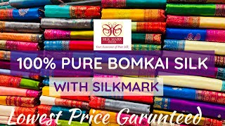 💯% PURE BOMKAI SILK SAREES | WITH SILKMARK | MORE THAN 50 COLOUR OPTIONS | ADI INDIAN SILK HOUSE |