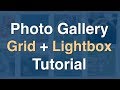 How to Create Photo Gallery Grid with Modal Window Lightbox 2019