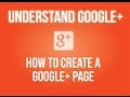 How to create a Google+ page?