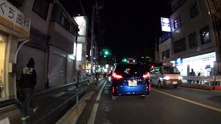 【自転車車載・夜】千住新橋～梅田～梅田通り～梅田七丁目～旧日光街道～エル・ソフィア前～梅島駅前～梅島三丁目～島根(環七通り)～竹ノ塚センター通り～足立区島根(2019/12/12)　※説明文参照