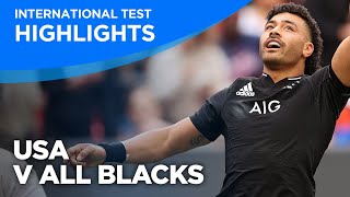USA v All Blacks Highlights | International Test | 2021