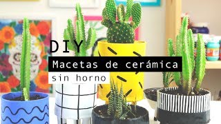 CÓMO HACER MACETAS DE CERÁMICA FRÍA/ WenDIY