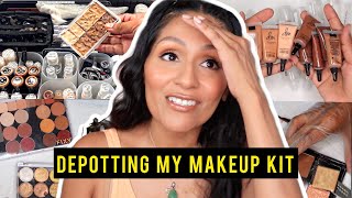DOWNSIZING MY MAKEUP KIT | MUST HAVE CONTAINERS, ORGANIZATION TIPS!