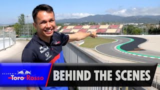 Behind the Scenes with Alex Albon - Trackside in Spain