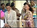 Salman Khan's first amour Sangeeta Bijlani with husband Azharuddin at Karishma Kapoor's wedding