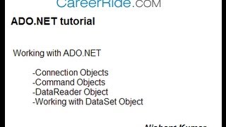 ADO.NET tutorial