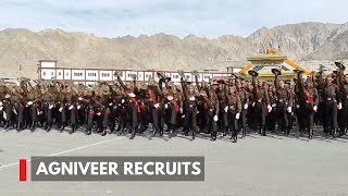 400 Agniveer Recruits Join Army At Passing Out Parade In Leh