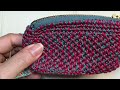 easy crochet zipperpouch かぎ針編み かぎ針で簡単ファスナーポーチを編む