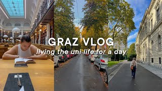 graz vlog: library, gym \u0026 food 🍂