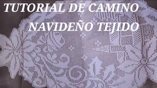 CAMINO DE MESA VILLITA NAVIDEÑA tutorial