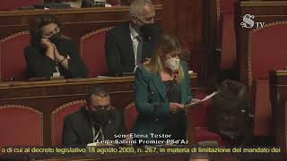 Testor  - Intervento in Senato (05.04.22)
