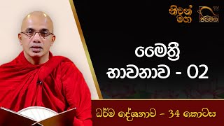 මෛත්‍රී භාවනාව - 02 I Ududumbara Kashyapa Thero I Niwan Maga I EP. 34