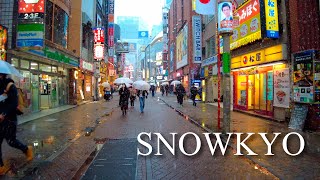 Snowing day on Shibuya / Snowkyo / Japan 4K