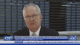 Hear UNC legend Woody Durham discuss losing his voice