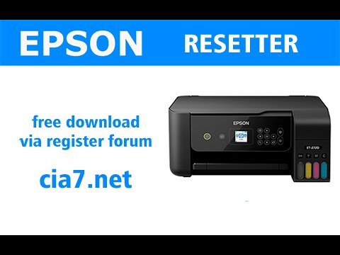 Epson ink reset software