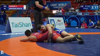 1/8 FS - 71 kg: S. SUWAMA (JPN) v. M. NOKHODILARIM (IRI)