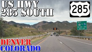 US 285 South - Denver - Colorado - 4K Highway Drive