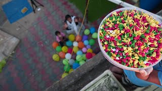 Pop Pop crackers vs Balloons | இதெல்லாம் ரூம் போட்டு யோசிச்ச ஐடியா தான்..