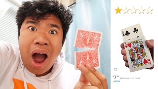 Trying The WORST RATED Amazon Magic Tricks | Sean Does Magic