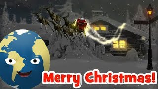 🎅 Jingle Bells with lyric 🔔 🎄 Jingle Bells Song in Space 🚀 Solar System | Nursery Rhymes Songs