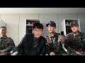 iconic moment | Bang si hyuk visits jimin and jungkook at military camp