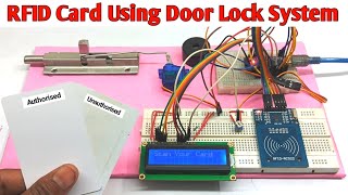 RFID Door Lock System Using Arduino Nano | how to make RFID door lock