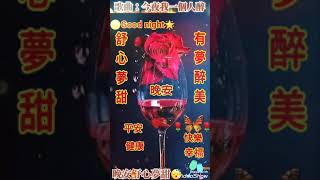 晚安舒心夢甜😴歌曲:今夜我一個人醉🍻按右下角框框直立全螢幕欣賞