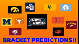 March Madness Predictions 2021! Crazy Upsets! Bold Final Four Picks!!! (FULL BRACKET)