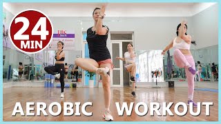 24 Mins Aerobic Reduction of Belly Fat Quickly | Aerobic Everyday for Best Body Shape | Zumba Class
