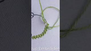 Hand Embroidery/Tutorial básico de bordado a mano con punto de cadeneta doble.tejida  #flowerstitch