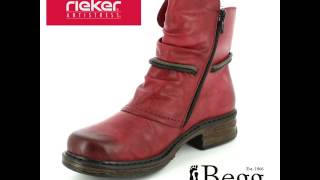 Rieker Z9961-35 Wine ankle boots