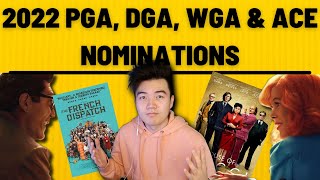 2022 PGA, DGA, WGA \u0026 ACE NOMINATIONS LIVE REACTION