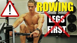 Rowing Machine: Why You Should NEVER Row 'Legs First'
