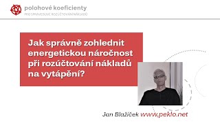 Přednáška - Role polohových koeficientů v rozúčtování nákladů na vytápění