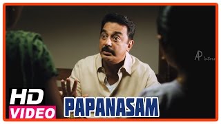 Papanasam Tamil Movie | Scenes | Police questioning Kamal Haasan and family | Asha Sarath