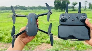 E88 EVO PERMIUM Foldable Toy Drone with HQ WIFI Camera Remote Control for Kids Quadcopter