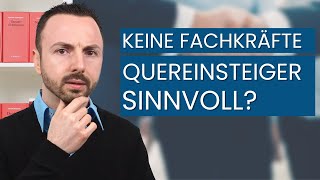 Als Steuerberater Quereinsteiger in der Kanzlei einsetzen?