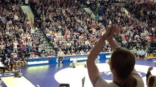 Penn state Wrestling 2019 - Bo Nickal Gets The pin VS Michigan State 2/15/19
