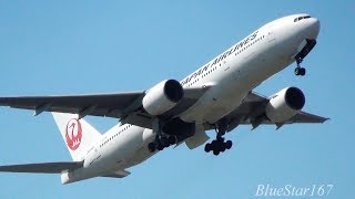 Japan Airlines Boeing 777-200 (JA009D) takeoff from ITM/RJOO (Osaka - Itami) RWY 32L