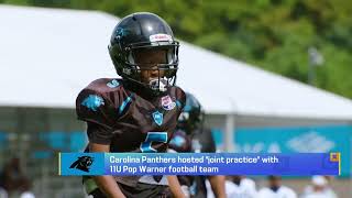 Panthers hosted 'joint practice' with 11u Pop Warner football team | 'GMFB'