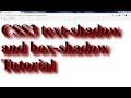 css3 tutorial - Text Shadow | CSS Text Shadow