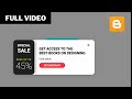 [FULL VIDEO] How To Design A Responsive Modal Popup For Your Blogger Website