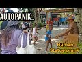 THEY ARE VERY PANIC ABOUT THE LIVING STATUE...!!!HUMAN STATUE PRANK..!!! FUNNY VIDEO