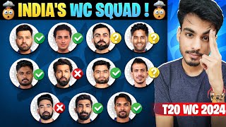 TEAM INDIA T20 World Cup 2024 SQUAD 🤯 | *BIG DROP 😯* | T20 World Cup 2024